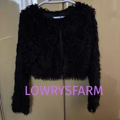 LOWRYS FARM ブラックファーショートジャケット試着のみ