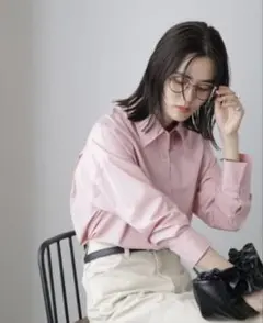 ナノユニバース ベーシックワイドシルエットシャツ