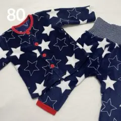 星柄フリースベビーパジャマ　サイズ80