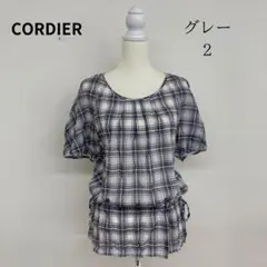 CORDIER ワンピース  半袖 膝下丈 レディース　チェック MTK3-46のサムネイル