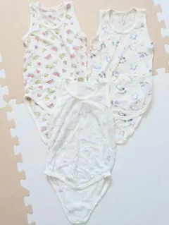 ベビー 冷感タンクトップロンパース 3枚セット