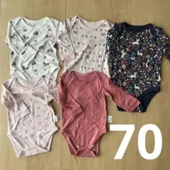 UNIQLO babygap 長袖ロンパース 肌着 5枚セット