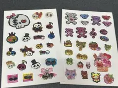 平成レトロ カラフルキャラクターシール2枚セット