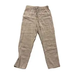 ZARA ベージュ カジュアルパンツ ゴムウエスト