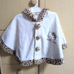 Hello Kitty ヒョウ柄ポンチョ 80-90cm
