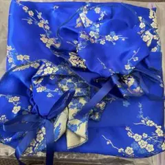 チャイナドレス コスプレ衣装 ブルー 小物セット