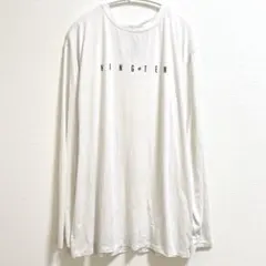 ハンテン ビッグサイズ プリント クルーネック長袖 無地 2XL 白 アウトドアのサムネイル