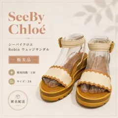 ❇︎極美品❇︎See By Chloé Robin 厚底ウェッジサンダル スカサップのサムネイル