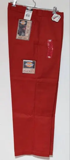 ディッキーズダブルニー パンツ W42 新品 ラスティックレッドＲＲ