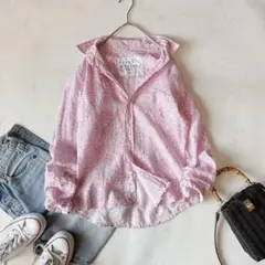 Frank & Eileen リネン ペイズリー柄長袖シャツ BARRY