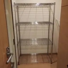 4段 スチールラック　メタルラック　 シルバー