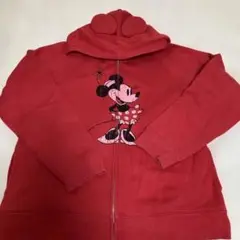 東京ディズニーリゾート ミニーマウス パーカー 裏起毛 LL