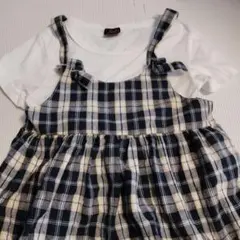 値下げ Dolly Ribbon 半袖Tシャツ ワンピース 130cm