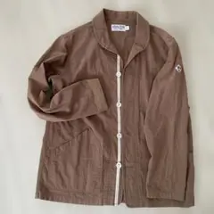 男女兼　ジャケット　ブラウン　リネン&コットン　日本製　カジュアルジャケット
