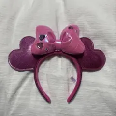ディズニー ミニー ハート耳カチューシャ ピンク