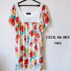 [CECIL McBEE]花柄レースチュニック FREEのサムネイル