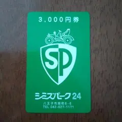 シミズパーク24 3,000円券 施設利用券のサムネイル