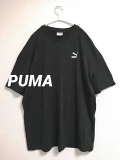 【プーマ】メンズ　半袖　Tシャツ　CLASSICS 　オーバーサイズ　黒　L