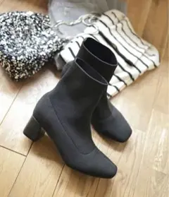 SESTO ニットショートブーツ Ｌサイズ(箱付き)