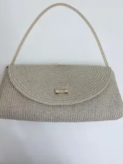 【美品】Ray BEAMS クラッチバッグ ゴールド チェーン パーティー