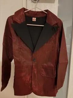 スーツジャケット 赤グリッター