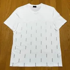 モンクレール ビッグ プリントロゴ ワッペン ホワイト L Tシャツ 5S477 
