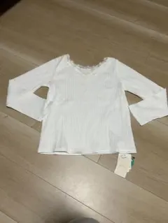 新品！グローブ！レース付き！長袖カットソーロンTシャツ レディースL