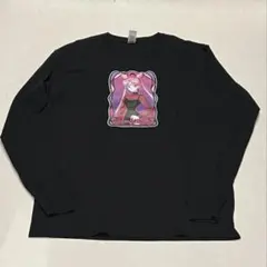 セーラームーン ブラックレディ プリント ロンT 黒 L 人気