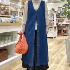 POU DOU DOU コーデュロイワイドジャンスカ ワンピース オーバーオール 