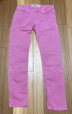 【イタリア製】ヤコブコーエン ハラコパッチ ストレッチ スリムパンツ W33のサムネイル