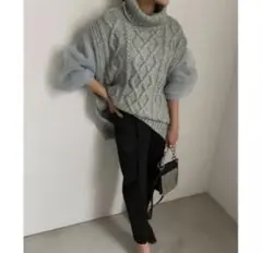 ameri UNDRESSED COTTON CANDY SLEEVE KNIT