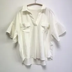 【最終値下げ】PAGEBOY ページボーイフレアスリーブ シャツ ブラウス 白