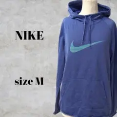 〇 NIKE　 ナイキ　 プルオーバー パーカー　 M　ブルー