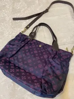 russet ラシット2wayバッグ　トート　ショルダー　パープル系