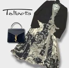 TALBOTS＊タルボット＊薔薇柄カシュクールワンピース