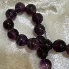パープル　ファントムフローライト　ブレスレット　約10〜11㎜