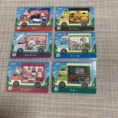 amiiboカード サンリオフルコンプリート6枚セット　シール2枚付き