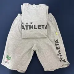 ATHLETA グレー Lサイズ ショートパンツとシャツセット