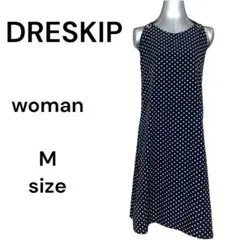 ドレスキップ M ワンピース 夏用ノースリーブ 秋用 ガーリーロング丈