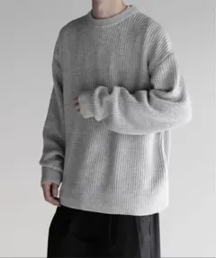 【新品】RUUBON ワイドクルーネックニット　M