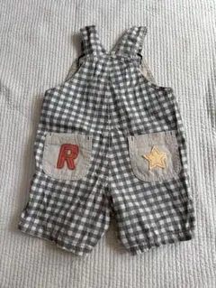 【美品】80サイズ　ギンガムチェック　サロペットのサムネイル