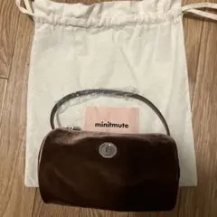 minitmute グレー 円筒形 ショルダーバッグ - メルカリ