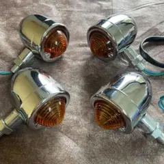 送料無料！アルミ製ビンテージウインカー　ビンテージ　レトロ 管番052112 楽天市場】ビンテージ ウインカー（対応車種メーカー汎用タイプ