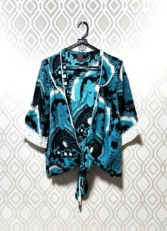 A.I.Cエスニック七分袖カーディガン