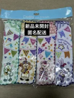 ダッフィー★シェリーメイ★ステラルー★ジェラトーニ★ミニタオル4種セット★新品