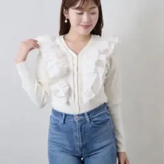 herlipto Ruffle Pleated Knit Cardiganのサムネイル
