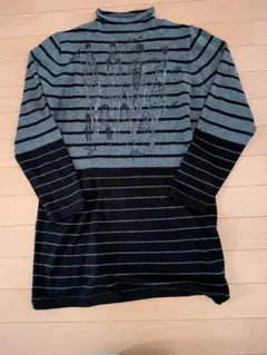 METURE KREIN ストライプタートルネック長袖