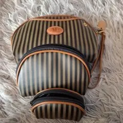 AE ストライプ クラッチバッグ