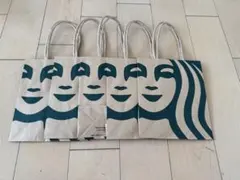 スターバックスStarbucks ショッパー 紙袋 5枚セットスタバのサムネイル