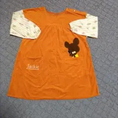 も様専用 くまのがっこう オレンジ色 エプロン